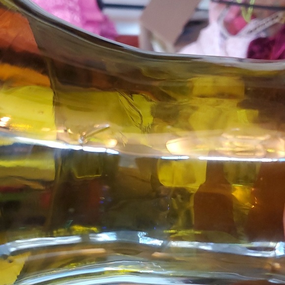 Antique Olive Green Glass Floor vase - Picture 14 of 14